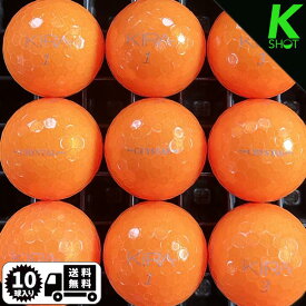 KIRA　CRYSTAL　オレンジ　10球　★★★★★【高品質】【送料無料】　ゴルフボール　ロストボール　キャスコ【中古】