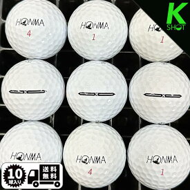 【店内全品P10倍】HONMA　TW-X　24モデル　ホワイト　10球　★★★★★【高品質】【送料無料】ゴルフボール　ロストボール　ホンマ【中古】ティータブリューエックス