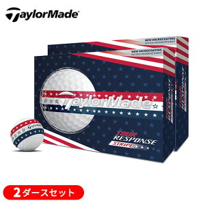 �y2�_�[�X�Z�b�g�z�e�[���[���C�h(TaylorMade) 2026 �c�A�[���X�|���X �X�g���C�v(TOUR-RESPONSE-STRIPE) USA �S���t�{�[�� 2�_�[�X(24��) 2026�N���f��(���{���K�i)