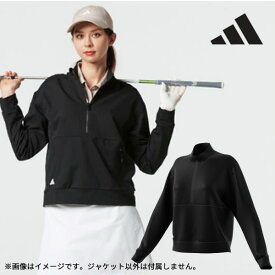 クリアランス アディダス ゴルフ アディゼロ ファブリックミックス ハーフジップ 長袖ジャケット KWH96 レディース ウェア 2025年春夏