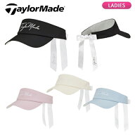 (即納)テーラーメイド(TaylorMade) W スクリプトロゴ リボン バイザー TL706 レディース 2026年春夏