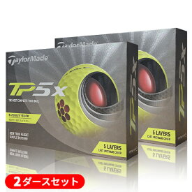(あす楽対応)【2ダースセット】テーラーメイド TP5x(イエロー) ゴルフボール 2ダース(24球) 2021年モデル (日本正規品)【ASU】