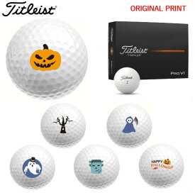 【オリジナルマークプリントボール(納期2-3日)】タイトリスト PROV1 ゴルフボール 1ダース(12球入り) 2025年モデル ハロウィン マーク入り
