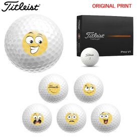 【オリジナルマークプリントボール(納期2-3日)】タイトリスト PROV1 ゴルフボール 1ダース(12球入り) 2025年モデル スマイルプリントA マーク入り