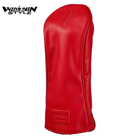 WINWIN STYLE ウィンウィンスタイル NEO CLASSIC ネオクラシック DR用 HEAD COVER ドライバー用ヘッドカバー RED レッド HCN-203 カッコいい オシャレ シンプル メンズ レディース ギフト プレゼント 記念日 誕生日 クリスマス コンペ 景品 賞品 ゴルフ