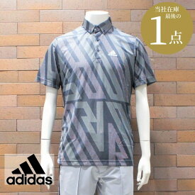 adidas golf アディダス ゴルフ ポロシャツ ADIDASジャカード 半袖ボタンダウンシャツ/POLO SHIRT メンズ ウェア 服 トップス 春夏モデル CONAVY カレッジネイビー GM3634-23281 ゴルフウェア スポーツ 吸湿性 正規品 プレゼント 誕生日 記念日 父の日 数量限定 ラスト1点