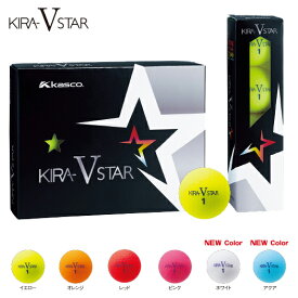 キャスコ KIRA V STAR （キラ ブイ スター） ゴルフボール 12球（1ダース）2019