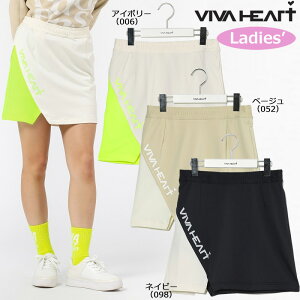 (セール)(レディース)ビバハート ゴルフ ストレッチ ミニ裏毛スカート(012-79940)2023秋冬