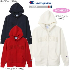 【エントリーでポイント10倍!(11月4日20:00〜11月11日1:59)】（セール）（レディース）チャンピオン ゴルフ ウィメンズ テックウィーブ テリー ジップ フーデッド スウェット シャツ （CW-AG101）2024秋冬 ダブルジップ パーカー