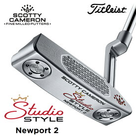 【日本正規品】 タイトリスト スコッティキャメロン スタジオスタイル（Newport 2）ニューポート2 パター 2025