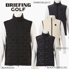 【エントリーでポイント10倍!(11月4日20:00〜11月11日1:59)】ブリーフィング ゴルフ メンズ ハイブリッド ダウン ベスト（BRG253M56）2025秋冬 ≪URABAN ATHLETE コレクション≫