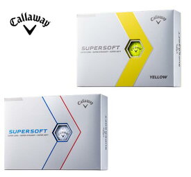 【2023年モデル】キャロウェイ スーパーソフト ゴルフボールCallaway SUPERSOFT ボール1ダース 12個入り ゴルフ