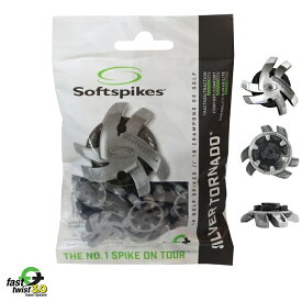 【メール便配送無料】【純正品】 ソフトスパイク シルバートルネード FTS3.0（ツアーロック） （18個入）（Softspikes Silver Tornado Cleat - Fast Twist 3.0） スパイク鋲 SSSTTLCL S-548 S-554 【ゴルフ】【パッケージ無し】