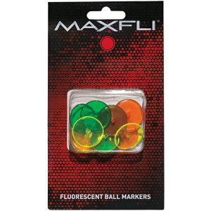 マックスフライ ネオン ボールマーカー（Maxfli Neon Ball Markers） 12個入 MX118 【200円ゆうパケット対応商品】【ゴルフ】