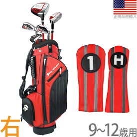 オリマー ATS Boys' ジュニア用 スターターセット 9〜12歳用 レッド/ブラック 右左打用 （Orlimar ATS Junior Boys' Red/Black Series Set） OR735425 【ゴルフ】