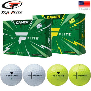 �y�G���g���[�őS�i�|�C���g3�{�z�y�A�����J����NO.1�u�����h�z�g�b�v�t���C�g 2024 �Q�[�}�[ �S���t �{�[�� (Top Flite 2024 Gamer Golf Balls) �yUS���K�i�z TFB0048