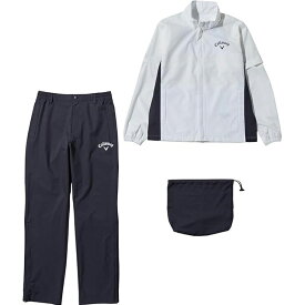 キャロウェイ Callaway セットアップ レインウェア 上下セット サウナスーツ ブルゾン パンツ 2way 長袖 メンズ ゴルフウェア 雨カッパ 収納袋付き おしゃれ 釣り 通勤 通学 農作業 草刈り キャンプ ハイキング レインアイテム C25989100 【ゴルフ コンペ 賞品 景品】
