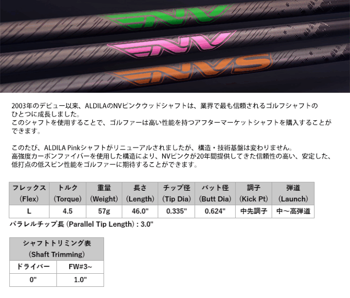 Callaway - 値下げしました ピンクのALDILAシャフトの