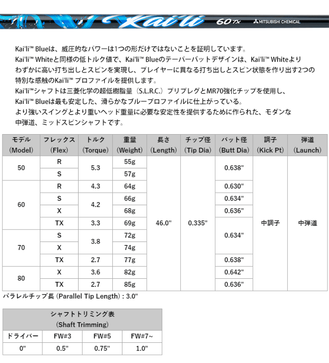 タイトリストスリーブ付き TSi2 5W用 純正シャフト KUROKAGE