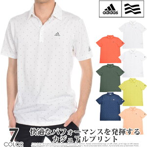 (閉店セール半袖ウェア)アディダス adidas ゴルフウェア メンズ メンズウェア シャツ トップス ポロシャツ 春夏 アルティメット365 プリント 半袖ポロシャツ 大きいサイズ USA直輸入 あす楽