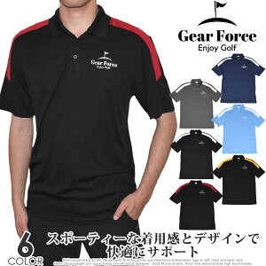 (閉店セール半袖ウェア)ギアフォース GearForce ゴルフウェア メンズウェア ゴルフポロシャツ メンズ シャツ トップス コンペティター ユナイテッド 半袖ポロシャツ 大きいサイズ USA直輸入