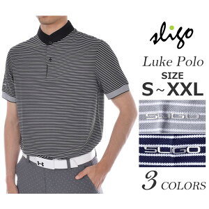 (閉店セール半袖ウェア)ゴルフウェア メンズ シャツ トップス ポロシャツ 春夏 おしゃれ スライゴ SLIGO ゴルフウェア メンズ ルーク 半袖ポロシャツ 大きいサイズ USA直輸入 あす楽対