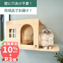 壁掛け キャットステップ 猫ハウス 木製 穴あけ不要 完成品 NEKOIRI 耐荷重30kg キャットウォーク キャットハウス キ…