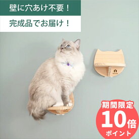 壁掛け キャットステップ 猫顔 2個セット 木製 穴あけ不要 完成品 NEKOIRI 耐荷重20kg キャットウォーク キャットハウス キャットタワー 階段 大型ネコ 取付簡単 工具不要 ネジ穴不要 賃貸OK 職人手仕上げ ストレス解消 運動不足 石膏ボード DIY インテリア かわいい
