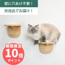 壁掛け 木製キャットステップ ウッドステップ 2個セット/3個セット 穴あけ不要 完成品 NEKOIRI 耐荷重20kg キャットウ…