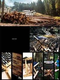 【6/1限定エントリーで最大P20倍】折りたたみ木製チェアーLUMBERJACKSCHAIRクーラーボックススタンドイスアウトドアインテリア