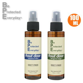 虫よけスプレー BPE アウトドア 虫よけスプレー 100ml 天然由来成分 虫除け・消臭・フレグランス Be Protected Everyday 夏