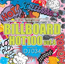 DJ034 BILLBOARD VOL.4 流行ってる曲オンリー72曲 DJ034 MIX CD ビルボード HOT100