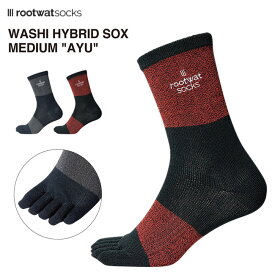 【マラソン MAX P10倍】超撥水ソックス ROOTWAT ルートワット WASHI HYBRID SOX MEDIUM AYU 鮎 5本指 靴下 釣り アウトドア トレッキング 春夏 秋冬