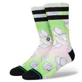 スタンス ソックス STANCE THE SEAT RICK & MORTY クルー丈 SOCKS 靴下 メンズ レディース