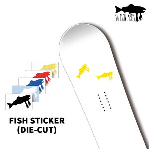 �X�e�b�J�[ SALMON ARMS FISH STICKER DIECUT �T�[���� �A�[���Y �V���P �� �X�m�[�{�[�h�p�O���[�u MITT �~�b�g �~�g�� �t�� �H�~