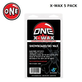 チューンナップ ONEBALLJAY X-WAX 5PACKS (MINERAL SPEED ADDITIVES) ONE MFG スノーボード用ワックス フッ素含有