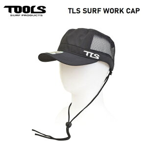 【2/1限定 全額ポイントバックチャンス+最大P22倍】UVケア 日焼け対策 サーフキャップ ツールス TOOLS TLS SURF WORK CAP サーフィン 帽子 メッシュ スナップバック 水陸両用
