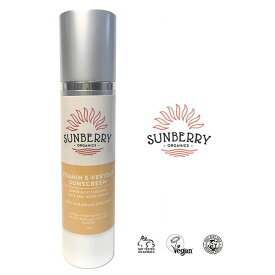 【4/25限定最大P29倍】日焼け止め SUNBERRY Organics Vitamin Everyday Sunscreen 普段用 サンベリー オーガニック サンスクリーン 全成分自然由来 クリームタイプ