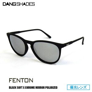 �T���O���X DANG SHADES �_���E�V�F�C�f�B�[�Y FENTON Black Soft x Chrome Polarized(�Ό������Y) �t�� �H�~