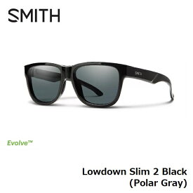 【5/15限定最大P32倍】サングラス スミス SMITH Lowdown Slim 2 Black (Polar Gray) ローダウン スリム 偏光レンズ