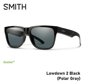 【6/1限定ポイント最大23倍】サングラス スミス SMITH Lowdown 2 Black (Polar Gray）ローダウン2 偏光レンズ