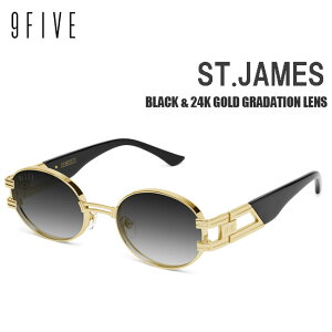 �T���O���X 9FIVE ST. James Black & 24K Gold / Gradation Lens�i�C���t�@�C�u/�X�P�[�g HIP HOP�E��NBA������x��