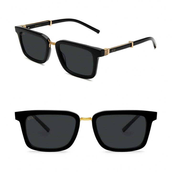 楽天市場】サングラス ナインファイブ 9five BISHOP Black & 24k Gold  