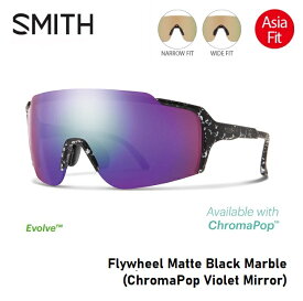 【5/15限定最大P32倍】サングラス スミス SMITH Flywheel Matte Black Marble (ChromaPop Violet Mirror) フライウィール Asia Fit アジアフィット