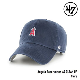 キャップ フォーティセブン '47 Angels CLEAN UP Base Runner Navy MLB CAP ロサンゼルス エンゼルス クリーンナップ ベースランナー ミニロゴ メジャーリーグ