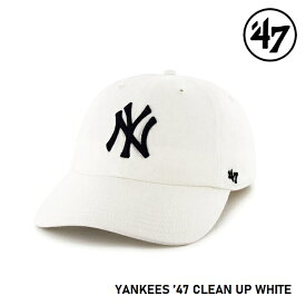 キャップ フォーティセブン '47 Yankees CLEAN UP White MLB CAP ニューヨーク ヤンキース クリーンナップ ホワイト メジャーリーグ