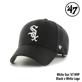 キャップ フォーティセブン '47 MVP White Sox Black x White Logo MLB CAP シカゴ ホワイトソックス エムブイピー ブラック x ホワイトロゴ メジャーリーグ