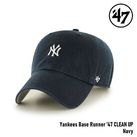 キャップ フォーティセブン '47 Yankees CLEAN UP Base Runner Navy MLB CAP ニューヨーク ヤンキース クリーンナップ ベースランナー ミニロゴ メジャーリーグ