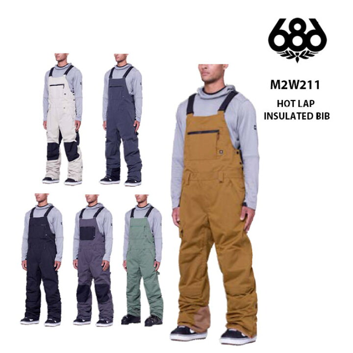 楽天市場】ビブパンツ 686 SIX EIGHT SIX HOT LAP INSULATED BIB 23-24  