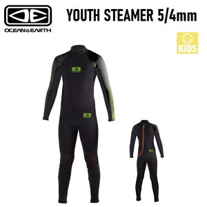 �q���p �E�G�b�g OCEAN&EARTH WET �t���X�[�c YOUTH STEAMER 5/4mm KIDS �L�b�Y ���w�� ���w�� �l�I�v���[��